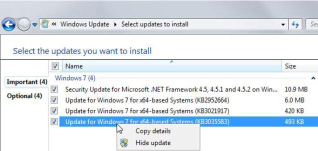 Windows 10'a bir güncelleştirme tamamen nasıl kaldırılır